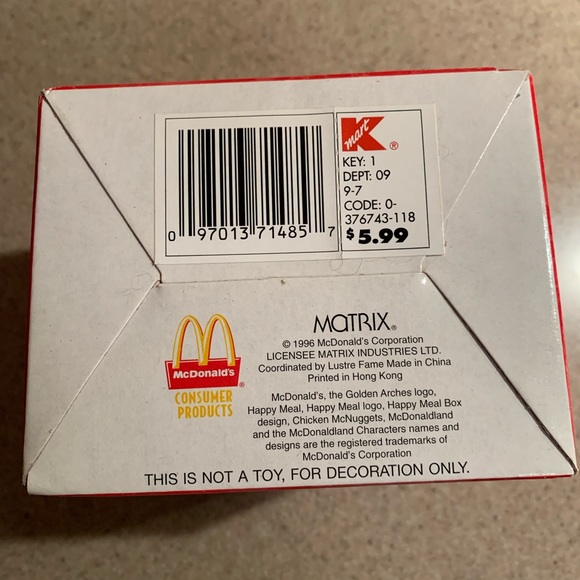 McDonald's Holiday 996 Kmart Mcdonalds Collectibles Santa On A